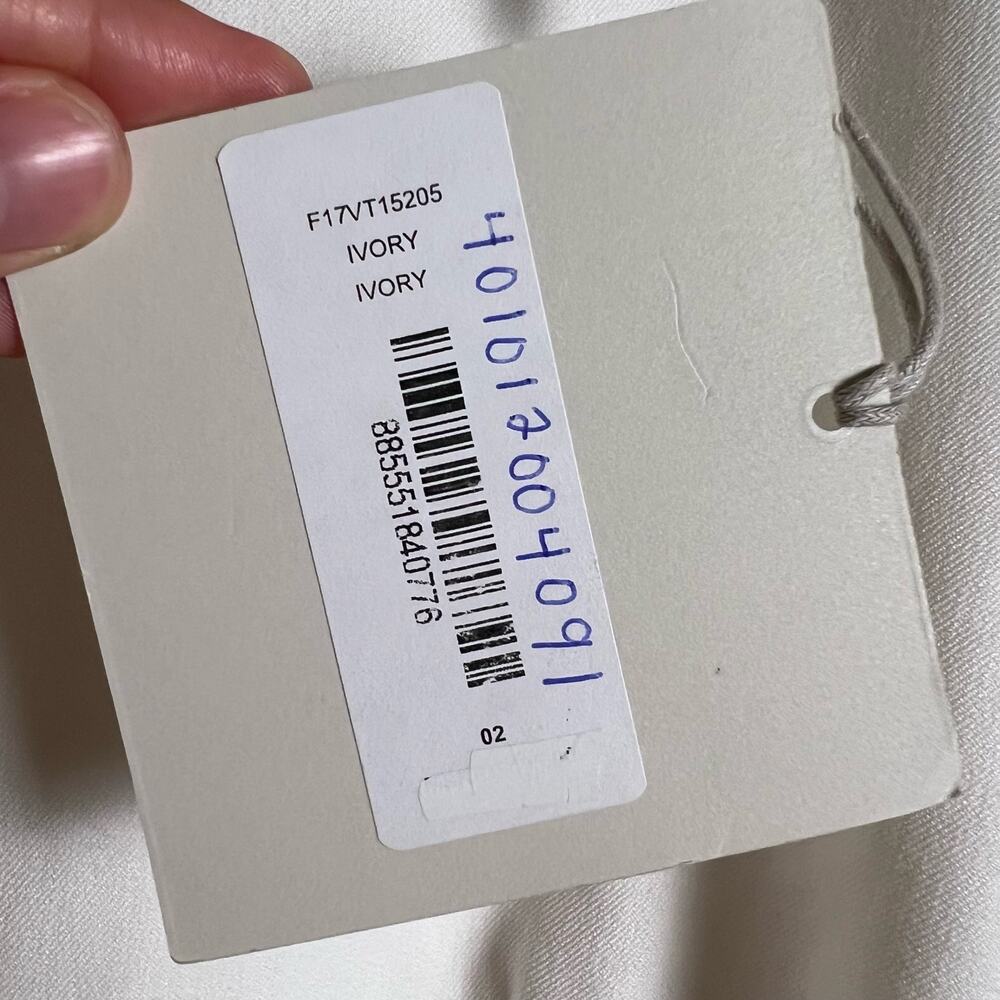 Tibi Florence White Long Puff Sleeve Mini Dress Size 2 - Picture 11 of 13
